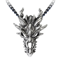 'Ancalagon' Dragon Skull Pendant & Neckchain