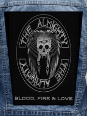 The Almighty - Blood, Fire & Love Metalworks Back Patch