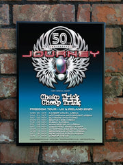 Journey 2024 'Freedom' UK & Ireland Tour Poster