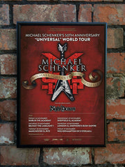 Michael Schenker 2023 50th Anniversary 'Universal' UK Tour Poster