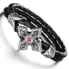80's Metal - Sign Of The Cross Heavy Metal Wristband