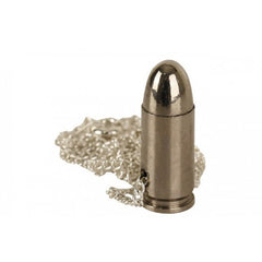 9mm Nickel Bullet & Neck Chain