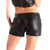 80's Metal Rock Chick Leather Shorts
