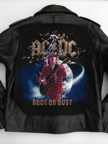 Metalworks AC/DC 'Rock Or Bust' Leather Jacket