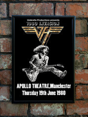 Van Halen 1980 'Invasion' UK Tour Poster
