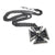 Black Knight's Cross Pendant & Neck Chain