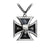 Black Knight's Cross Pendant & Neck Chain
