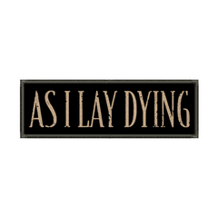 As I Lay Dying - As I Lay Dying Gold Metalworks Strip Patch