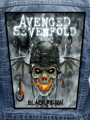 Avenged Sevenfold - Black Reign Metalworks Back Patch