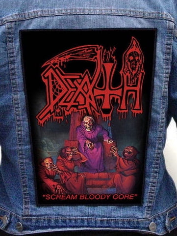 DEATH - Scream Bloody Gore Metalworks Back Patch