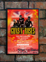 Gun N' Roses 2023 'Hyde Park' UK Tour Poster