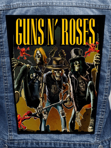 Guns N' Roses - Skeletons Metalworks Back Patch
