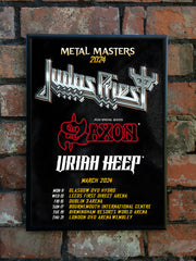 Judas Priest & Saxon 2024 'Metal Masters' UK Tour Poster