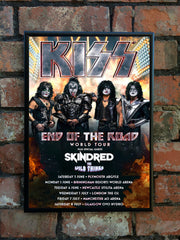 Kiss 2023 'End Of The Road' UK Tour Poster
