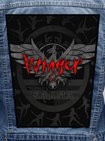 Winger - Karma Metalworks Back Patch