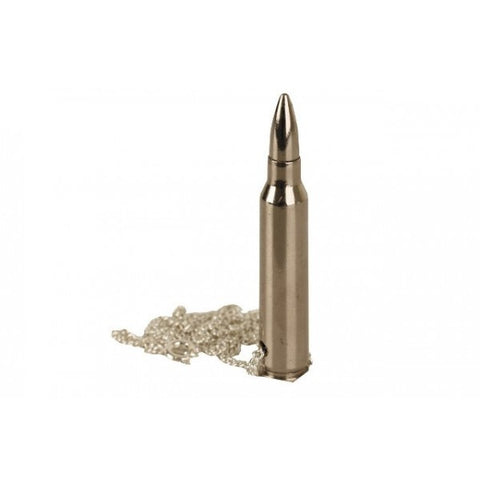 5.56mm Nickel Bullet & Neck Chain
