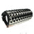 80's Metal - 10 Row Silver Stud Arm Gauntlet