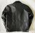 80's Metal Black Diamond 'Arrow' Leather Jacket