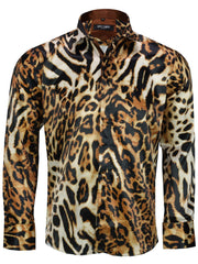 80's Glam Golden Tiger Shirt