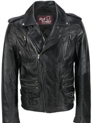 80's Metal Black Diamond 'Classic' Leather Jacket