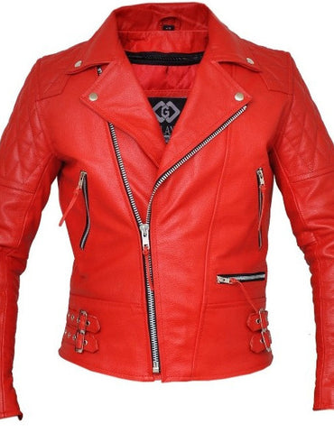 80's Metal Black Diamond 'Fever' Leather Jacket