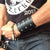 80's Metal - 3 Buckle 'Zakk Wylde' Leather Wrist-Strap
