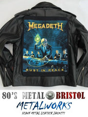 Metalworks Megadeth 'Rust In Peace' Leather Jacket