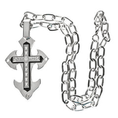 New Rock Cross & Oversize Neck Chain