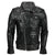 80's Metal Black Diamond 'Retro' Leather Jacket