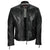 80's Metal Black Diamond 'Warrior' Leather Jacket.