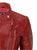 80's Metal Rock Chick 'Red Rocker' Leather Jacket