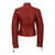 80's Metal Rock Chick 'Red Rocker' Leather Jacket