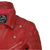 80's Metal Rock Chick 'Red Warrior' Leather Jacket