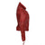 80's Metal Rock Chick 'Red Warrior' Leather Jacket