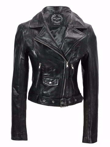 80's Metal Rock Chick 'Retro' Leather Jacket