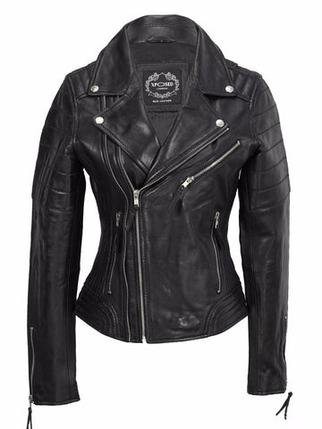 80's Metal Rock Chick 'Warrior' Leather Jacket