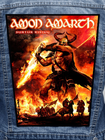 Amon Amarth - Surtur Rising Metalworks Back Patch