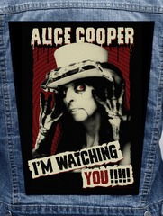 Alice Cooper - I'm Watching You Metalworks Back Patch