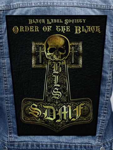 Black Label Society - Order Of The Black Metalworks Back Patch