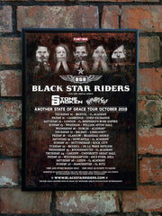 Black Star Riders 2019 'Another State Of Grace' UK Tour Poster