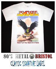 Budgie - Never Turn Your Back On A Friend T Shirt