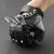 80's Metal - Spiked & Chained Leather Studded Fingerless Gloves