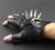 80's Metal - Spiked & Chained Leather Studded Fingerless Gloves
