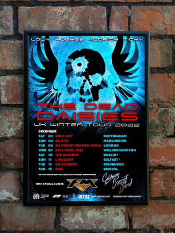 Dead Daisies 2022 UK Tour Poster