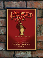 Fleetwood Mac 2019 '50 Years Don't Stop' UK Tour Poster