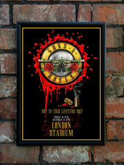 Guns N' Roses 2017 'Not In This Lifetime' UK Tour Poster