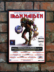 Iron Maiden 2011 'The Final Frontier' UK Tour Poster