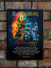 Iron Maiden 2023 'The Future Past' UK Tour Poster