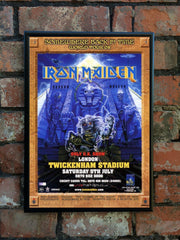 Iron Maiden 2008 'Somewhere Back In Time' UK Tour Poster