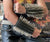 80's Metal - 11 Row Large Spike Arm Gauntlet